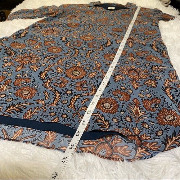 CAbi Provincial Shift Dress in Blue Floral Small 3295 - Picture 6 of 8